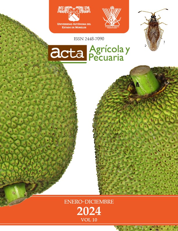					Ver Vol. 10 Núm. 1 (2024): Acta Agrícola y Pecuaria
				